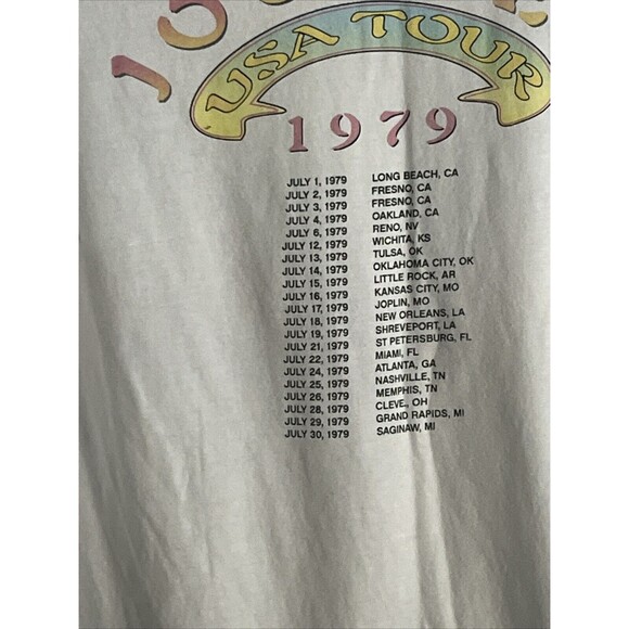 Journey Gray 1979 USA Tour Graphic Band Tee Short Sleeve Size L - Picture 7 of 7